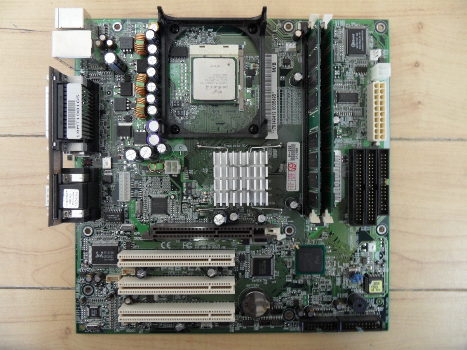 ASUS P48-LX Motherboard w/ Pentium 4 @1.80GHz & 512MB RAM