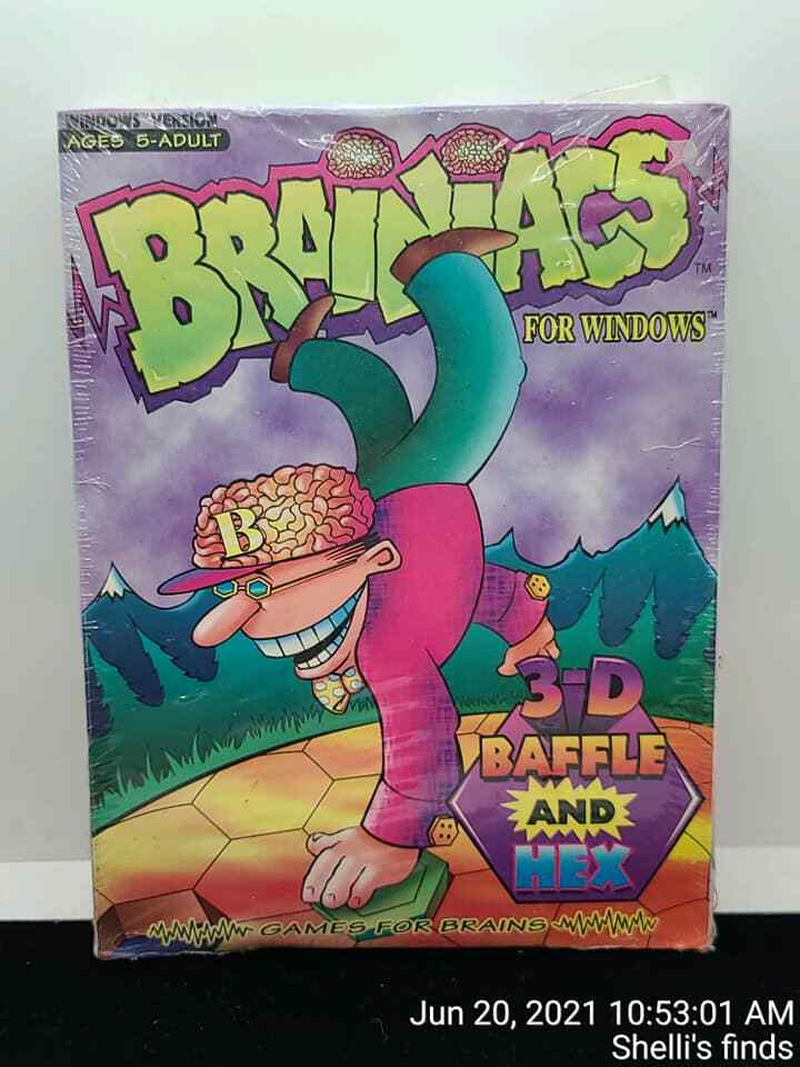 Vintage PC Big Box BRAINIACS Sealed IBM 386 MS DOS New 