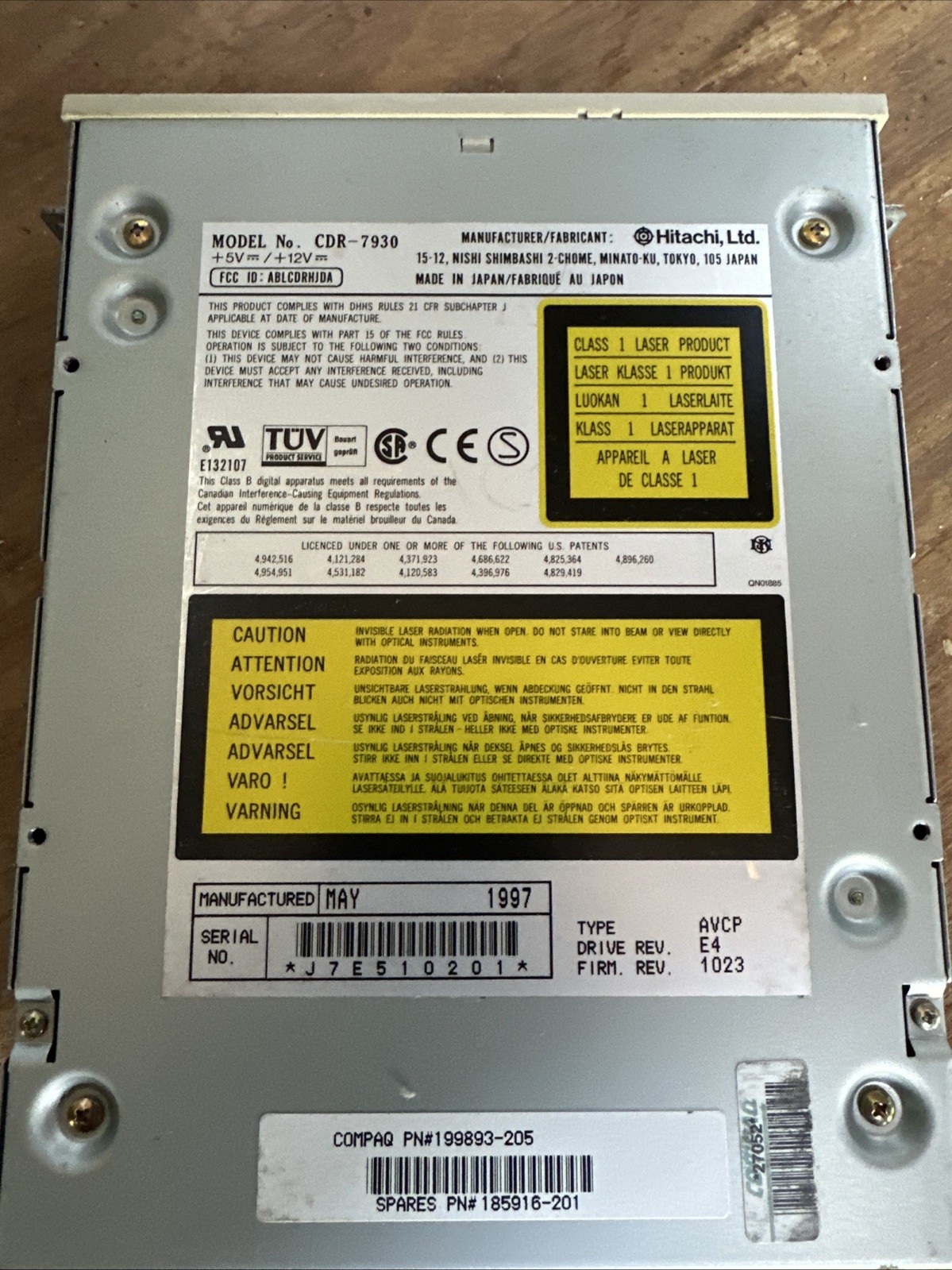 Hitachi CDR-7930 Internal IDE CD-ROM Drive