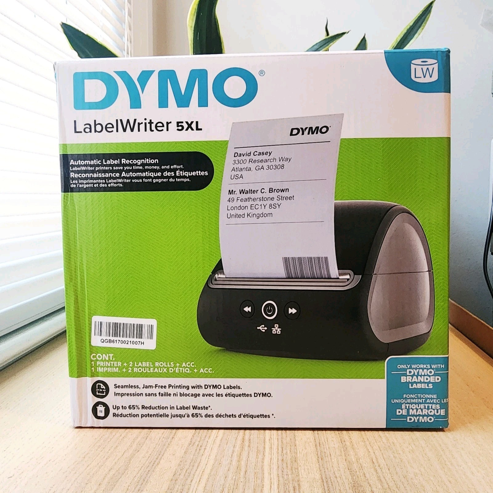 DYMO LabelWriter 5XL Thermal Label portable Printer 2112554 LW 4x6 *READ DESC