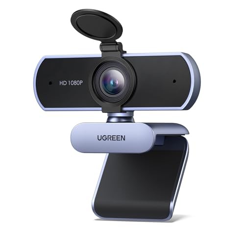 UGREEN FineCam Lite Webcam 1080P@30Hz 2MP 85° Ultra-Wide Angle Space Gray
