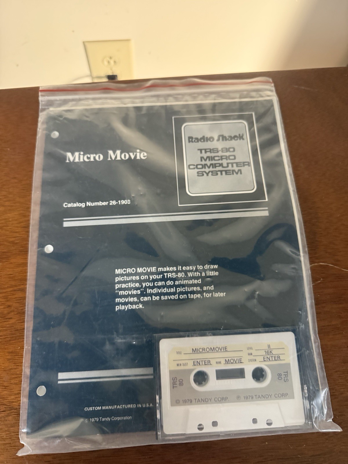 Radio Shack TRS-80 Micro Computer 16k Cassette Game MICRO MUSIC - Record & Play