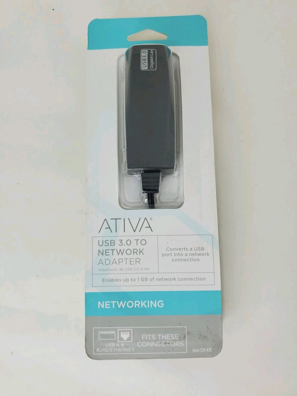 Ativa USB 3.0 To Network Adapter 529-878 Converts USB Port To Network Connection