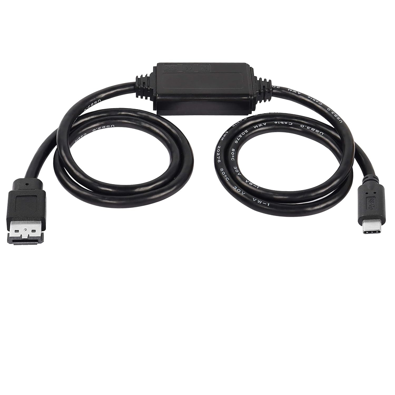 5Gbps USB-C to eSATA Adapter Cable, 3ft/1m Length
