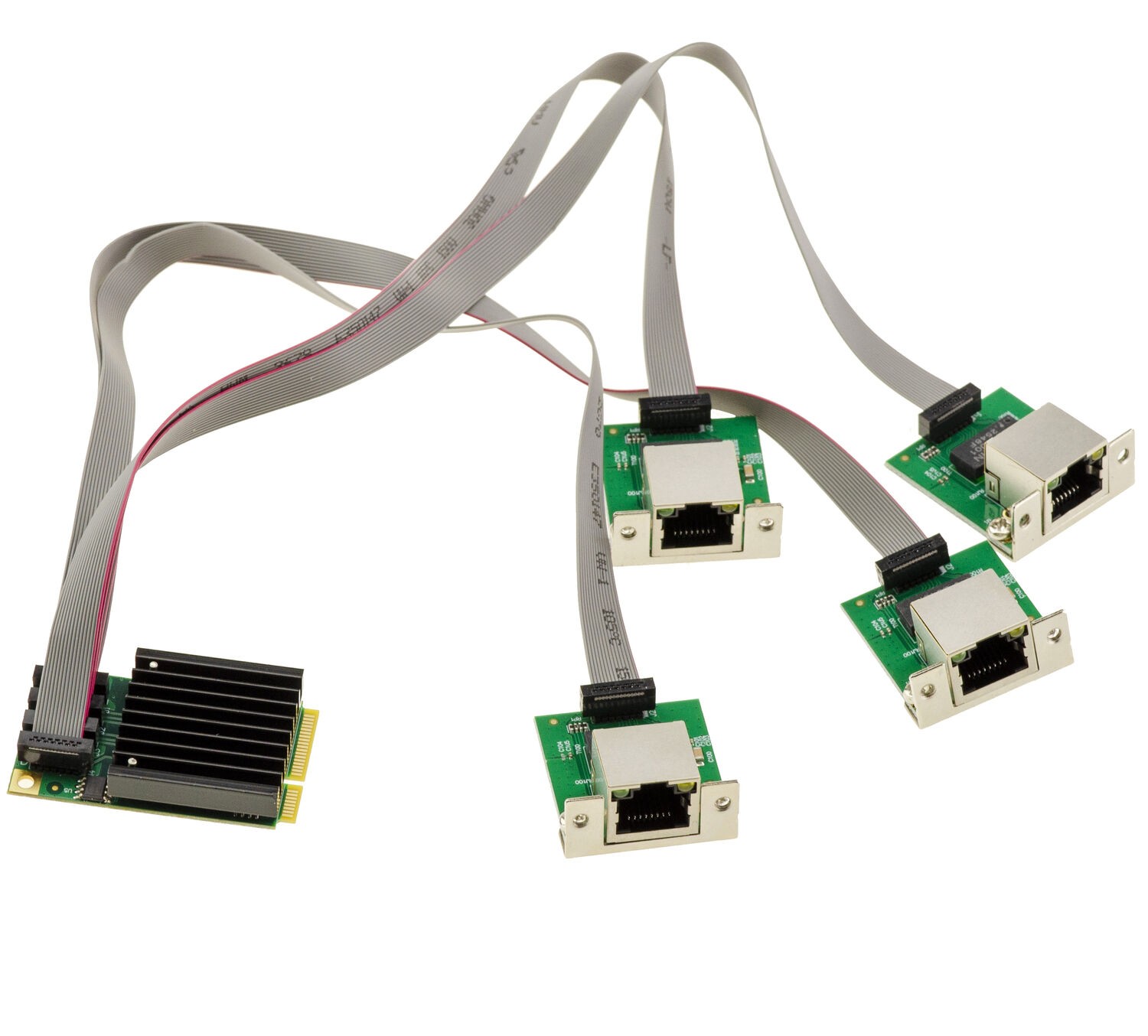 KALEA-INFORMATIQUE Intel I350-T4 Mini PCIe 4x RJ45 Gigabit Network Card