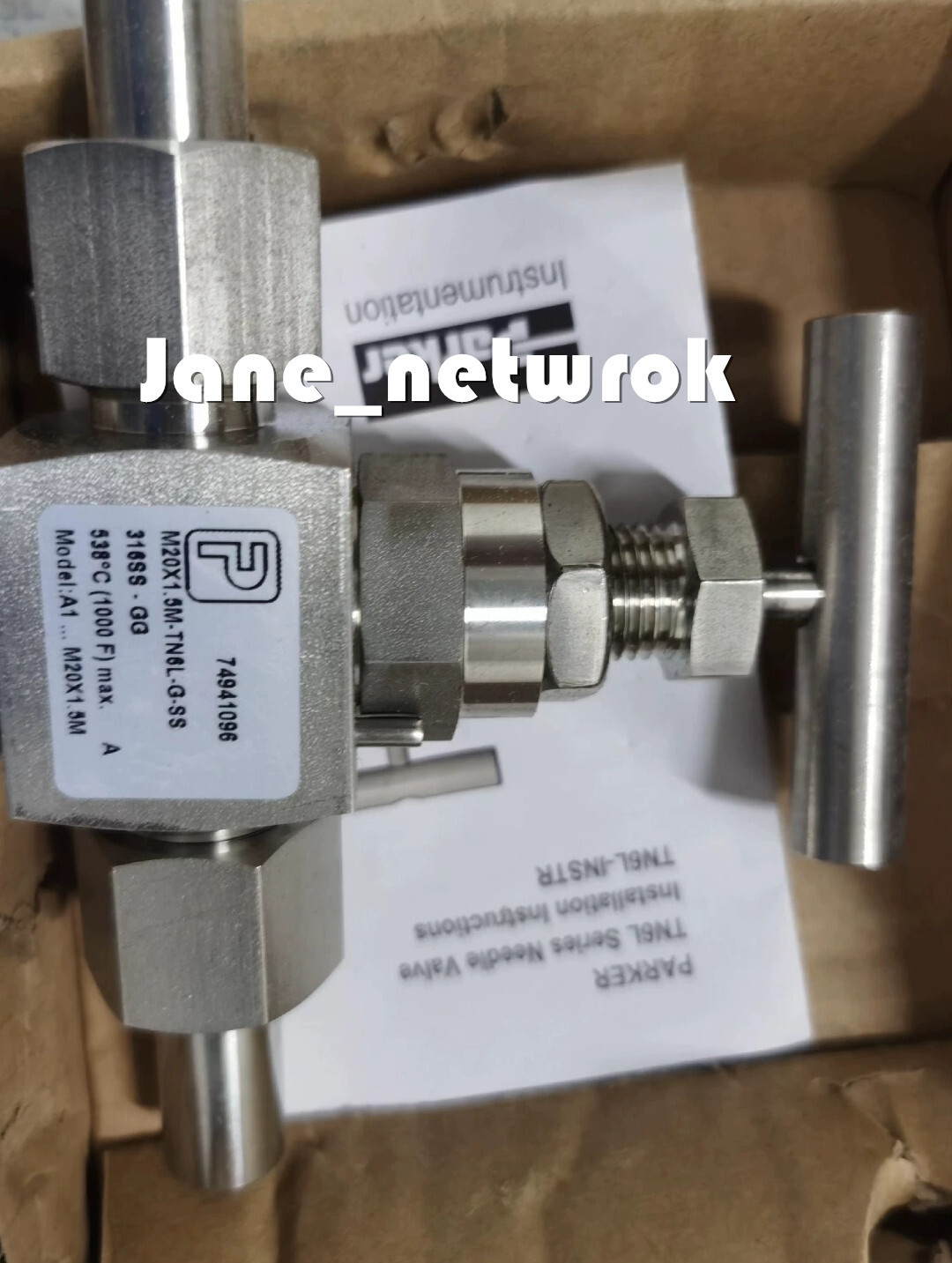 1PC NEW M20x1.5M-TN6L-G-SS Stainless steel stop valve By DHL or FedEX