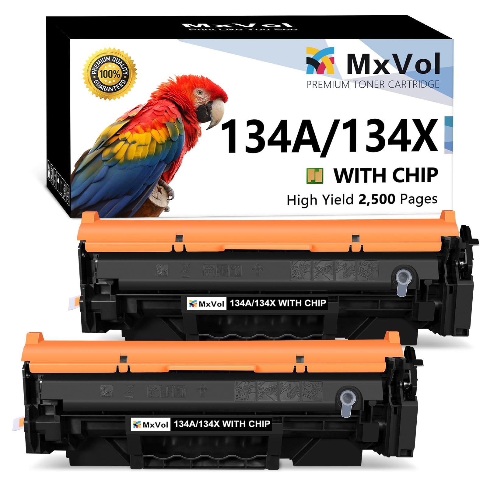 134X 134A Black Toner Cartridge Replacement for HP W1340A W1340X