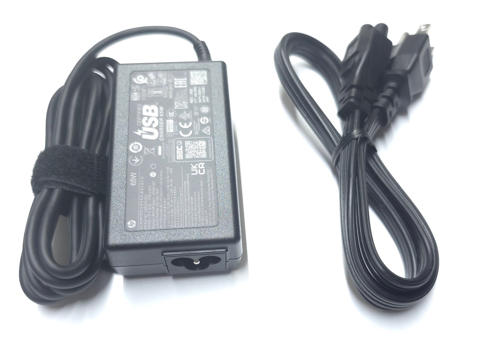 New Genuine 65W AC Adapter Fo HP Engage Go 10 Mobile System 5R344UT#ABA 3A7E5AV