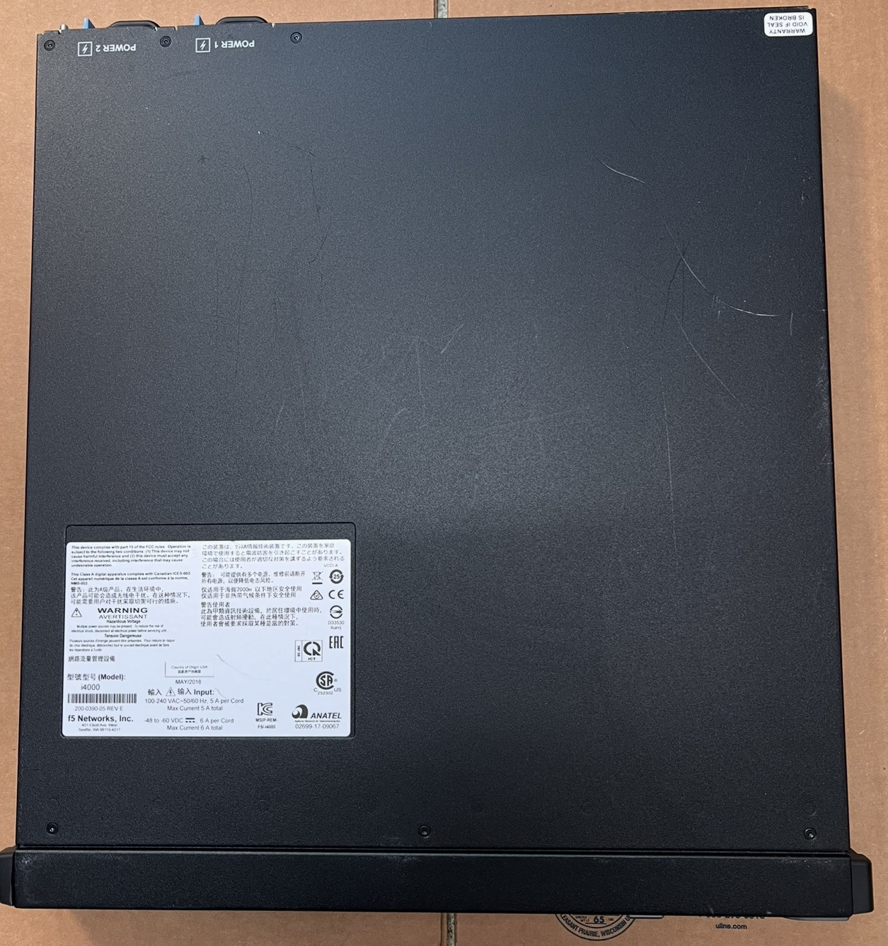F5 BIG-IP i4000 Series LTM Local Traffic Manager (F5-BIG-IP-I4000)
