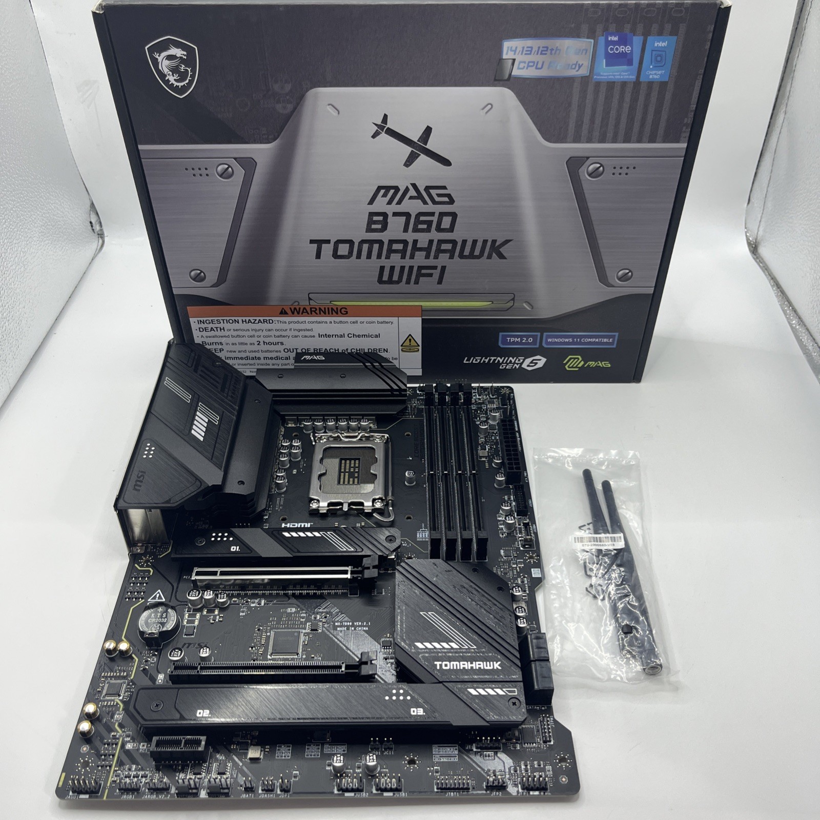 MSI MAG B760 TOMAHAWK WIFI GAMING MOTHERBOARD LGA 1700 DDR5 PCIE 5.0 BLACK