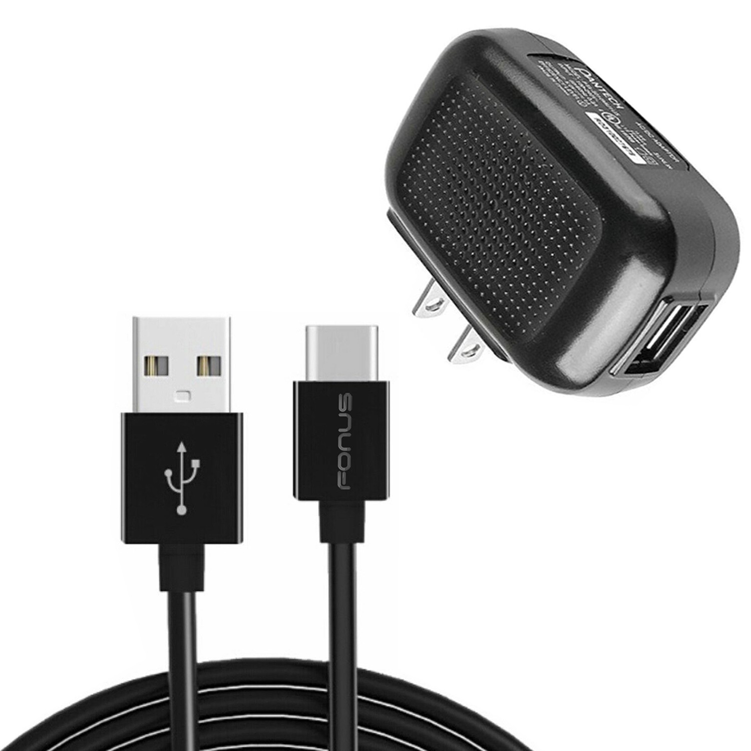 Home Wall Charger 6ft Long USB-C Cable Power Adapter USB-C Wire for Tablets