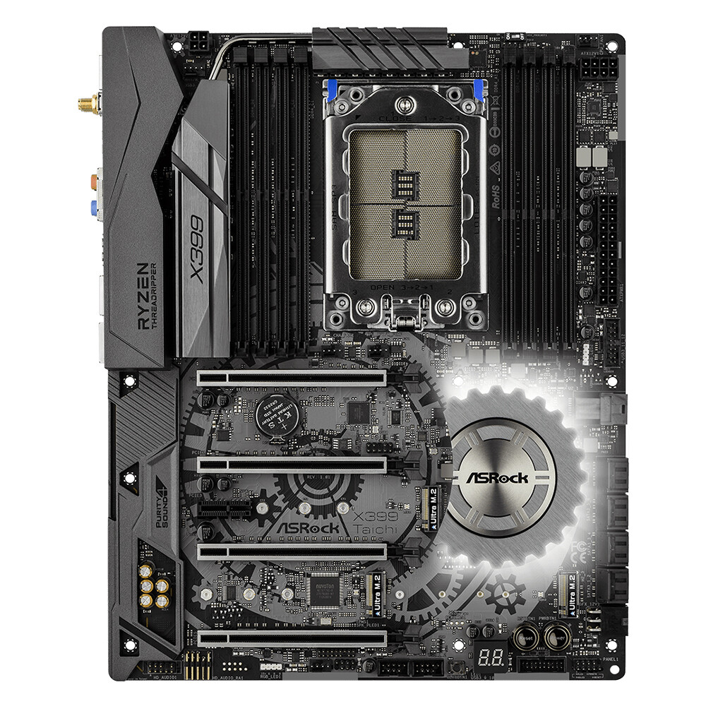 For Asrock X399 Taichi Motherboard Socket TR4 DDR4 ATX 100% Tested