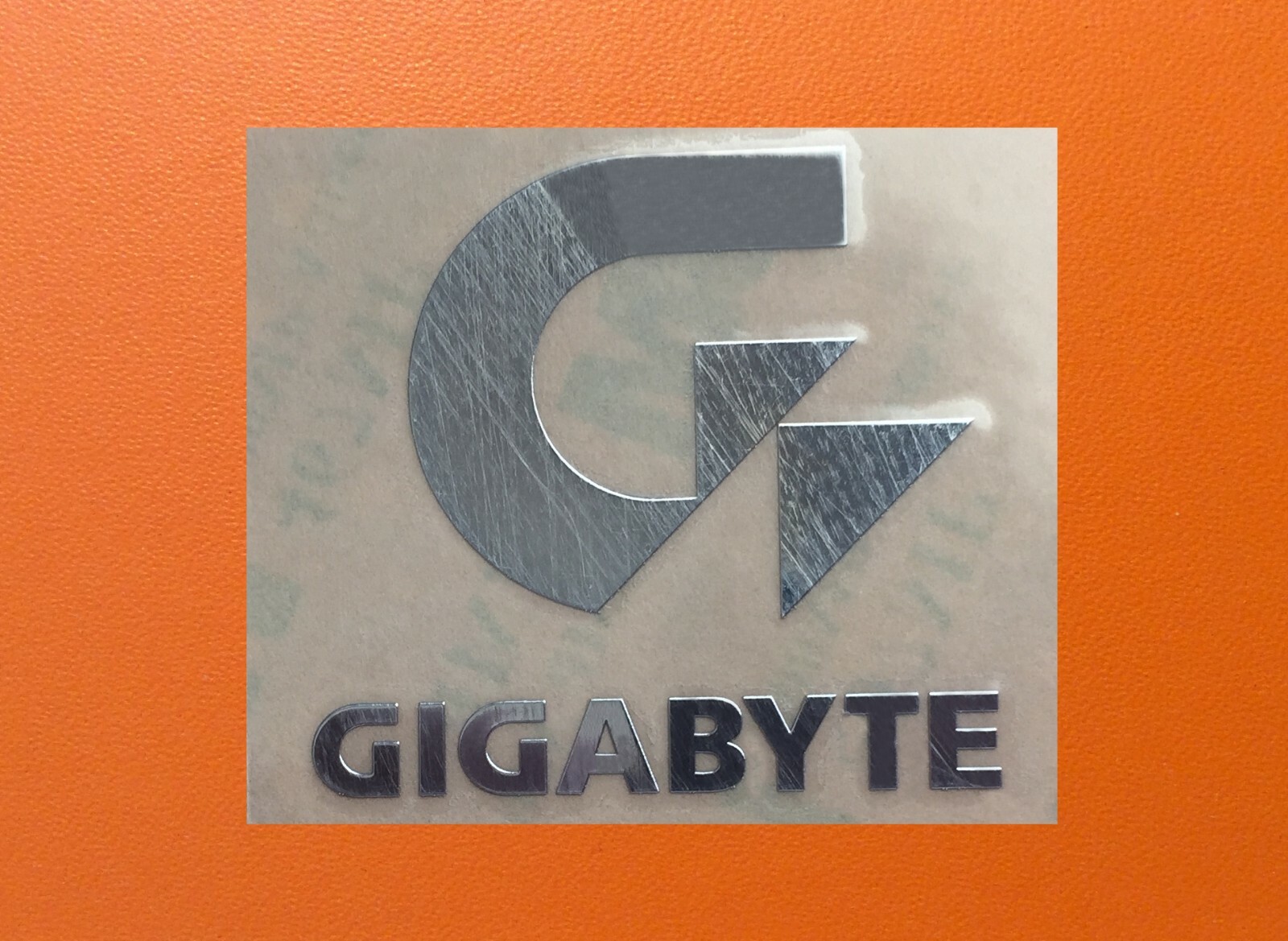 1 pcs Sticker for Gigabyte Skylake Silver Chrome Logo Decal Badge 30mm x 28mm