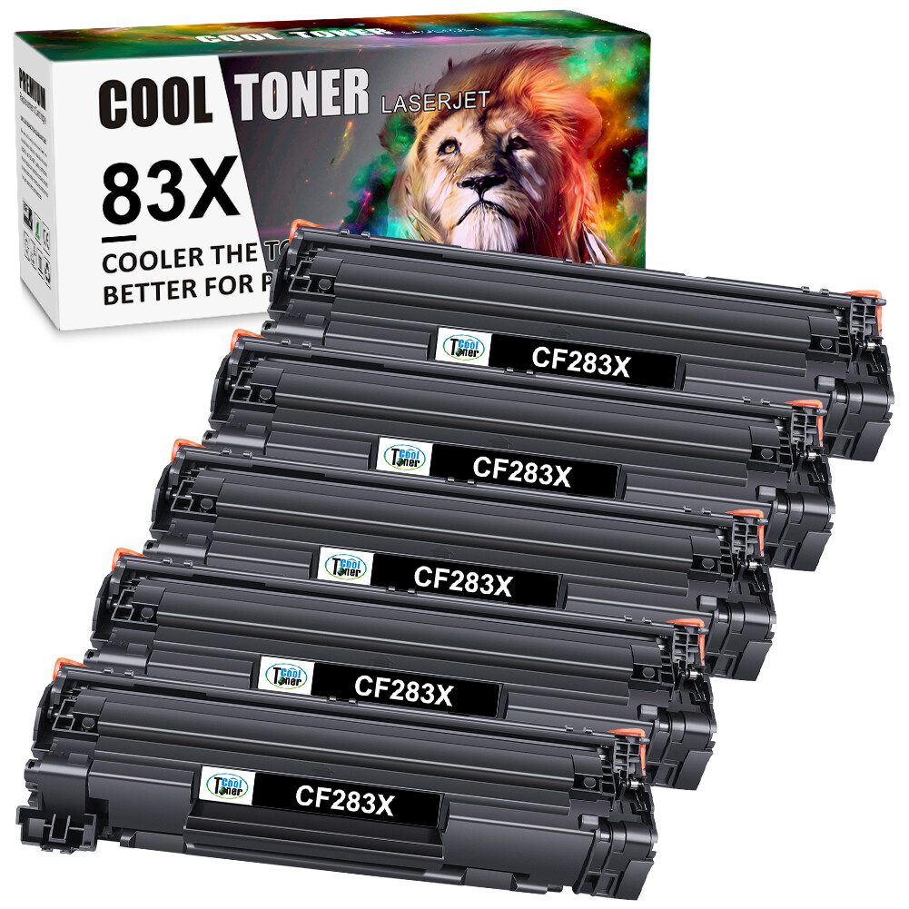 5x CF283X For HP 83X Toner Cartridge LaserJet Pro MFP M225dn M225rdn M202n M201n