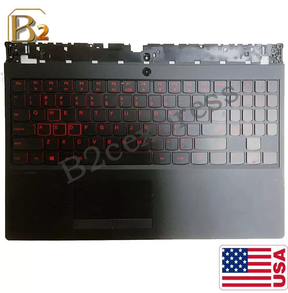 NEW For Lenovo Legion Y530-15ICH Y7000 Palmrest US Keyboard KB Bezel Backlit Red