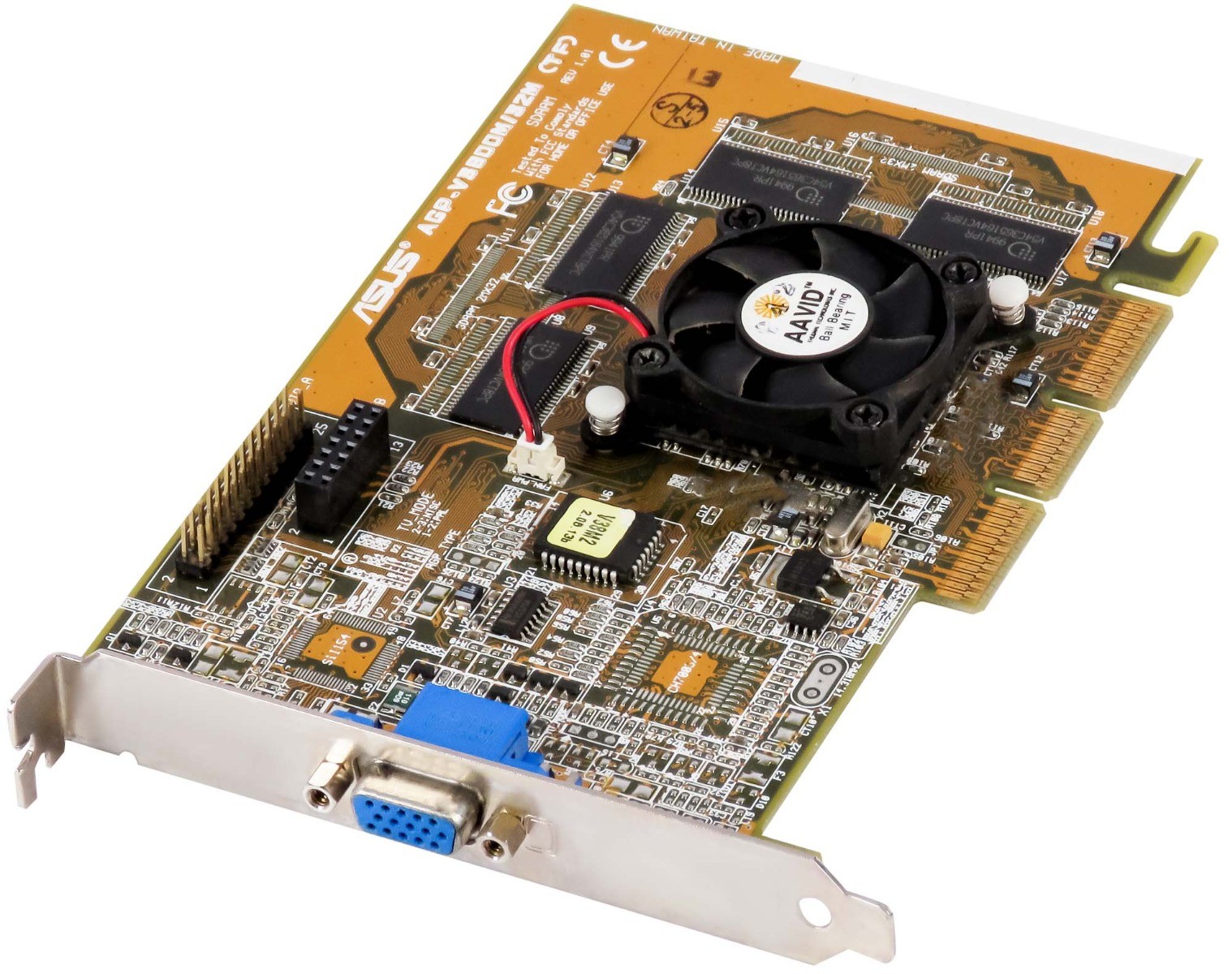 GRAPHICS CARD ASUS NVIDIA RIVA TNT2 M64 VANTA 32MB AGP-V3800M/32M AGP