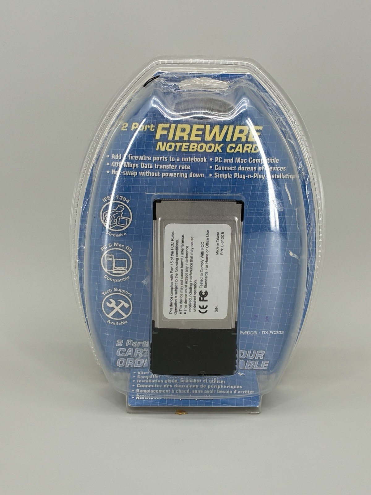 Dynex DX-FC202 2-Port IEEE 1394 FireWire Notebook CardBus PCMCIA New Sealed