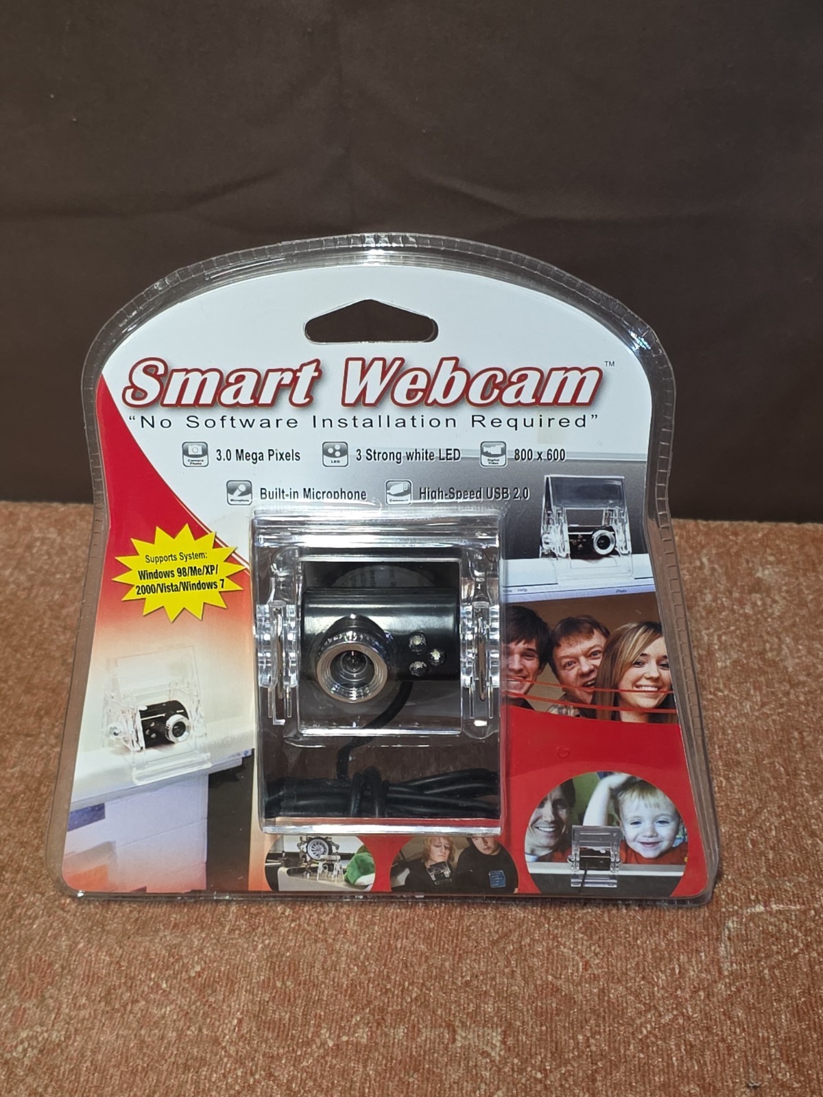 Next Products USB 2.0 Smart Webcam with 3 LEDs Built-in Microphone 3 MP New