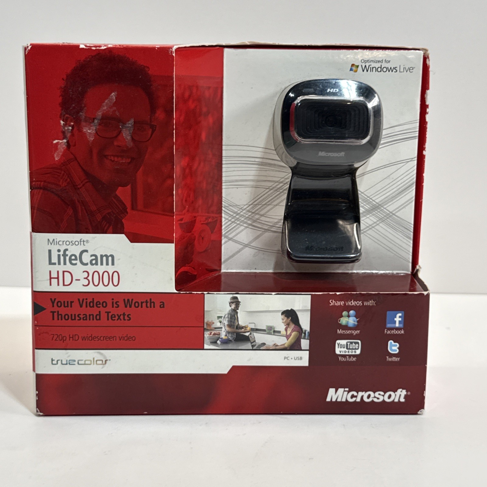 NEW Microsoft LifeCam HD-3000 720P HD Web Camera