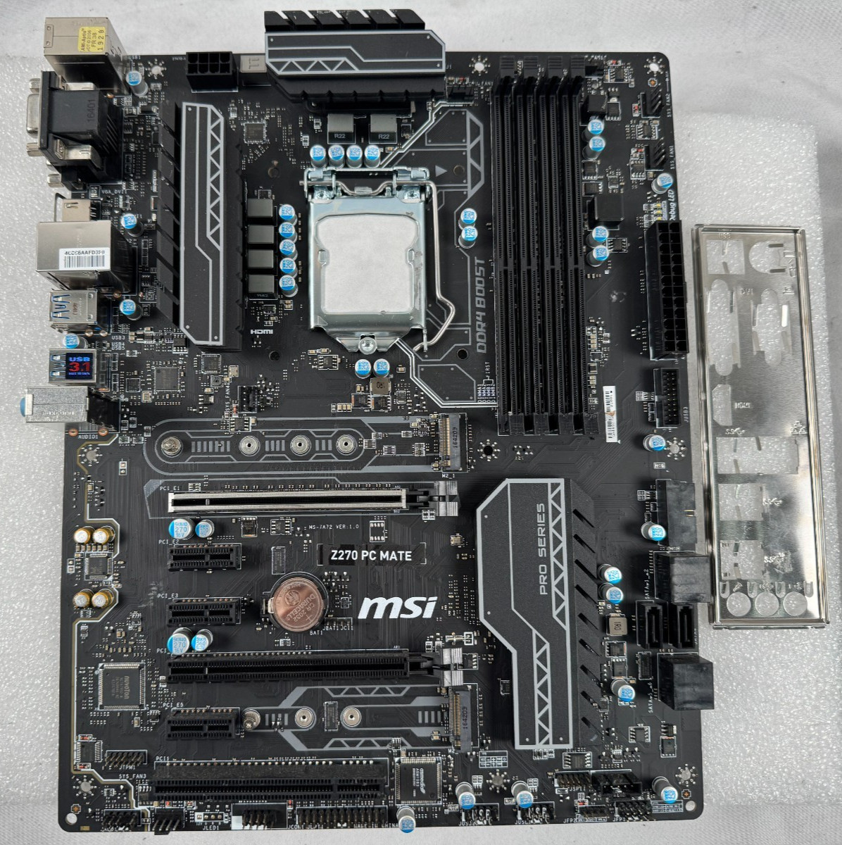 MSI Z270 PC Mate LGA 1151 Intel HDMI USB 3.1 ATX Intel Motherboard