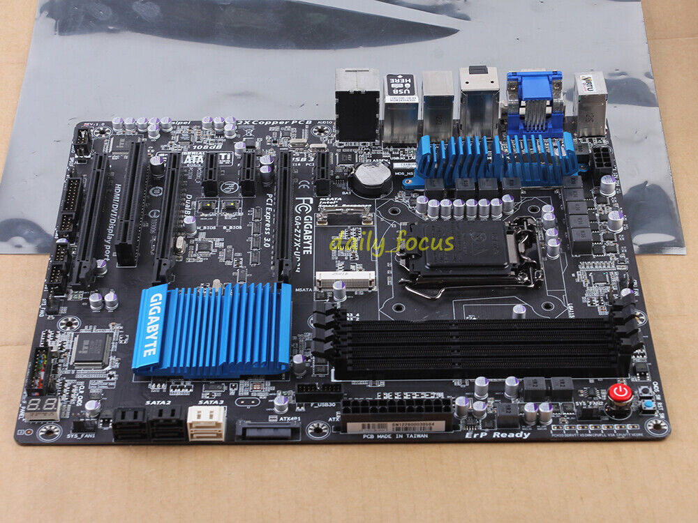GIGABYTE GA-Z77X-UD3H Motherboard LGA 1155 DDR3 Intel Z77 ATX HDMI USB3.0