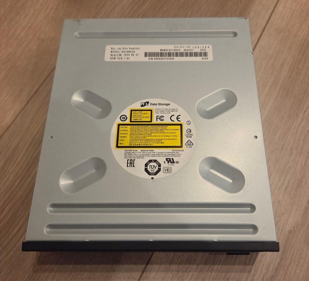 Hitachi-LG BH16NS58 Internal Blu-ray Disc Rewriter SATA BDXL Tested Japan Used