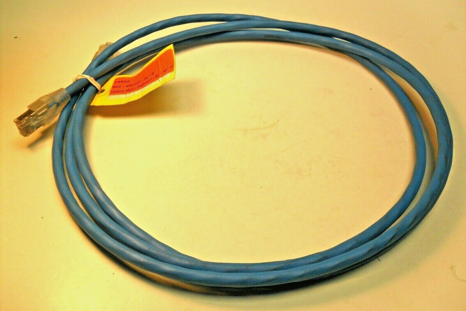 QTY 85" - MS64CP, Cat6 Ethernet Patch Cable,RJ45S/45S, 4P,ST,568B,BLUE, NIB