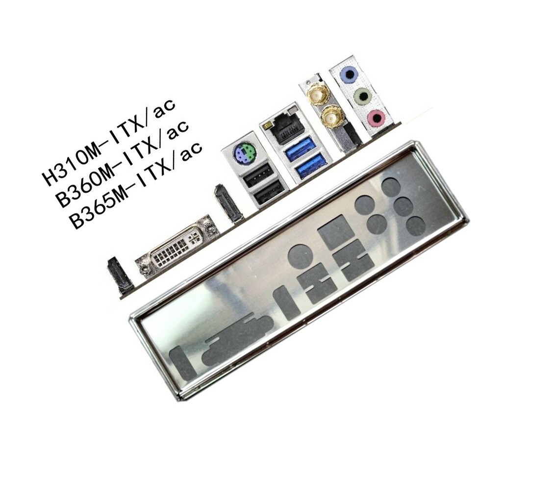 OEM I/O Shield Backplate For ASRock H310M-ITX/ac B360M-ITX/ac B365M-ITX/ac IO