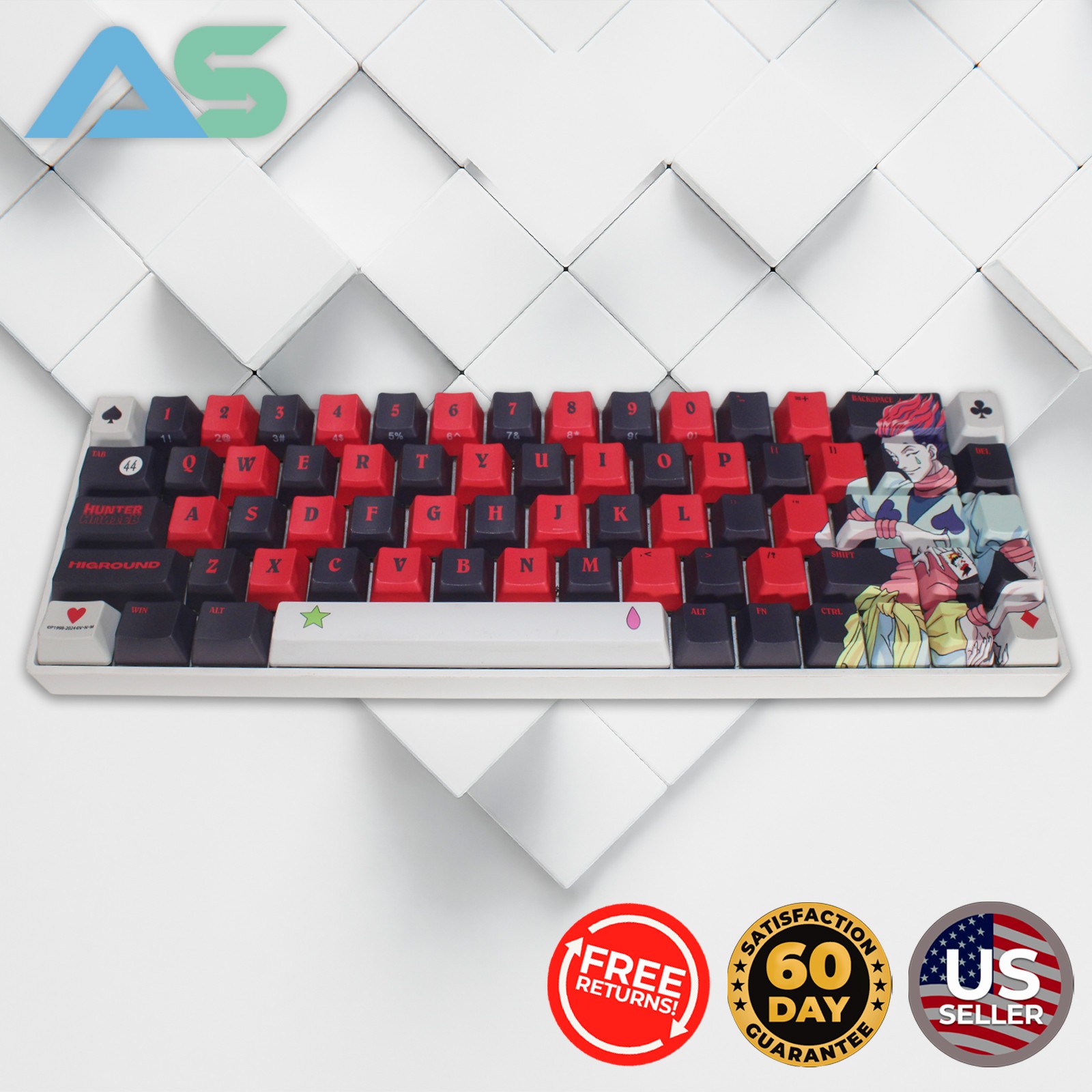 Higround Performance Base 65 Keyboard + Keycap Set | Hisoka Edition 68 PBT Keys
