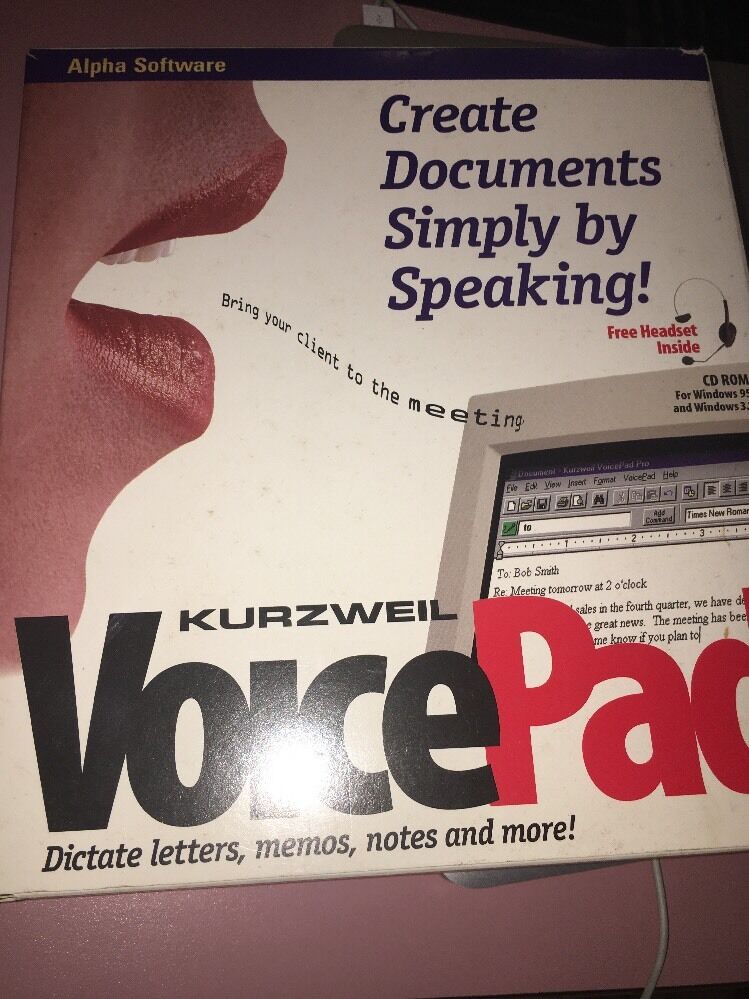 Kurzweil Voice Pad 1996 VINTAGE RARE COLLECTIBLE