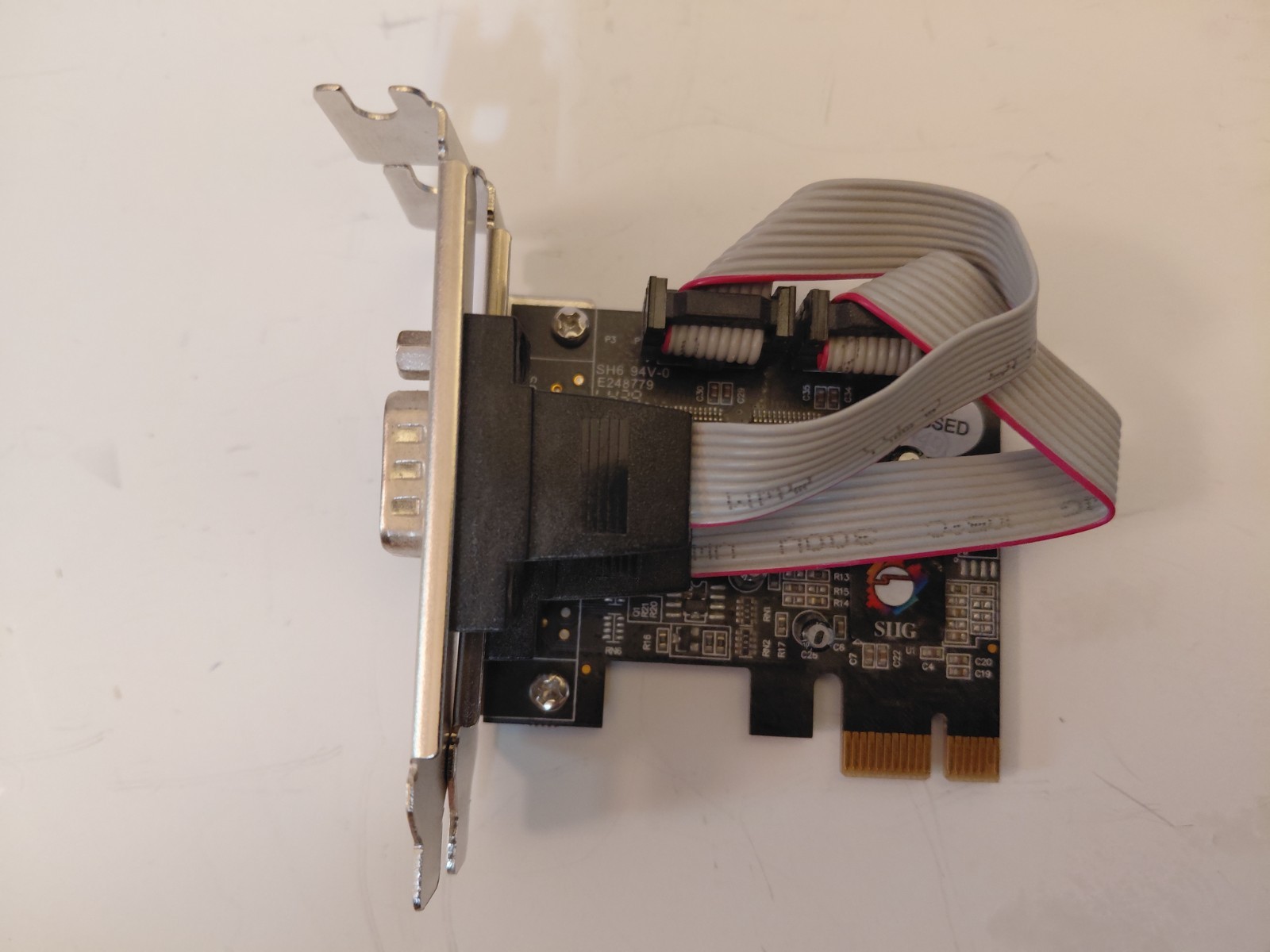 SIIG JJ-E02111-S1 Serial PCIe Card - Low Profile Card - Dual Port - 9-pin Serial