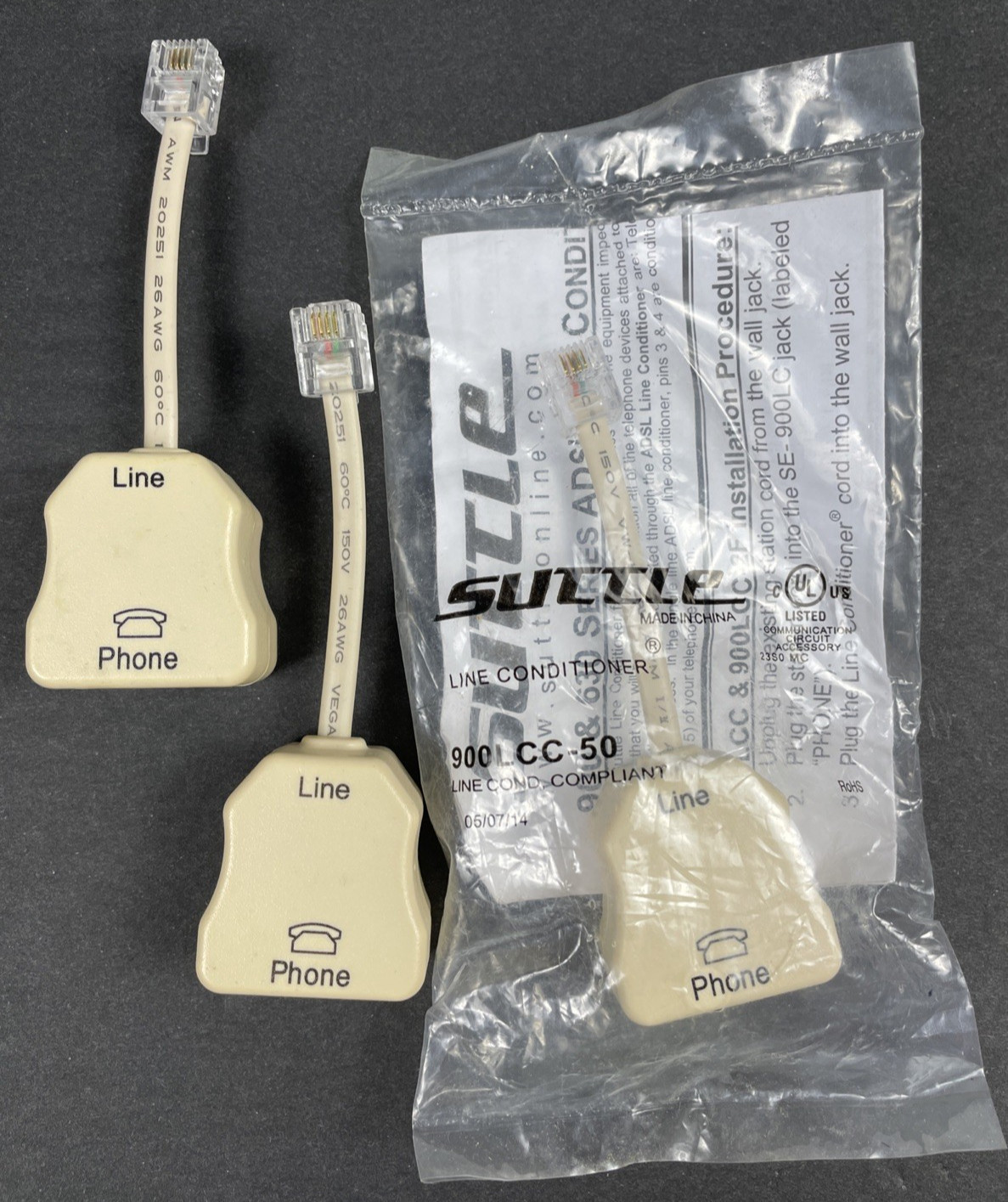 Suttle 900LCCS ADSL Single Line Conditioner In-line. Lot of 3 NEW/Unused
