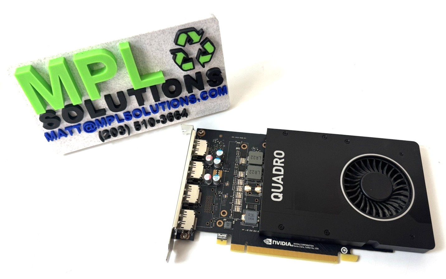 NVIDIA Quadro P2200 5GB GDDR5X PCIe Graphics Video Card GPU HP L58492-001