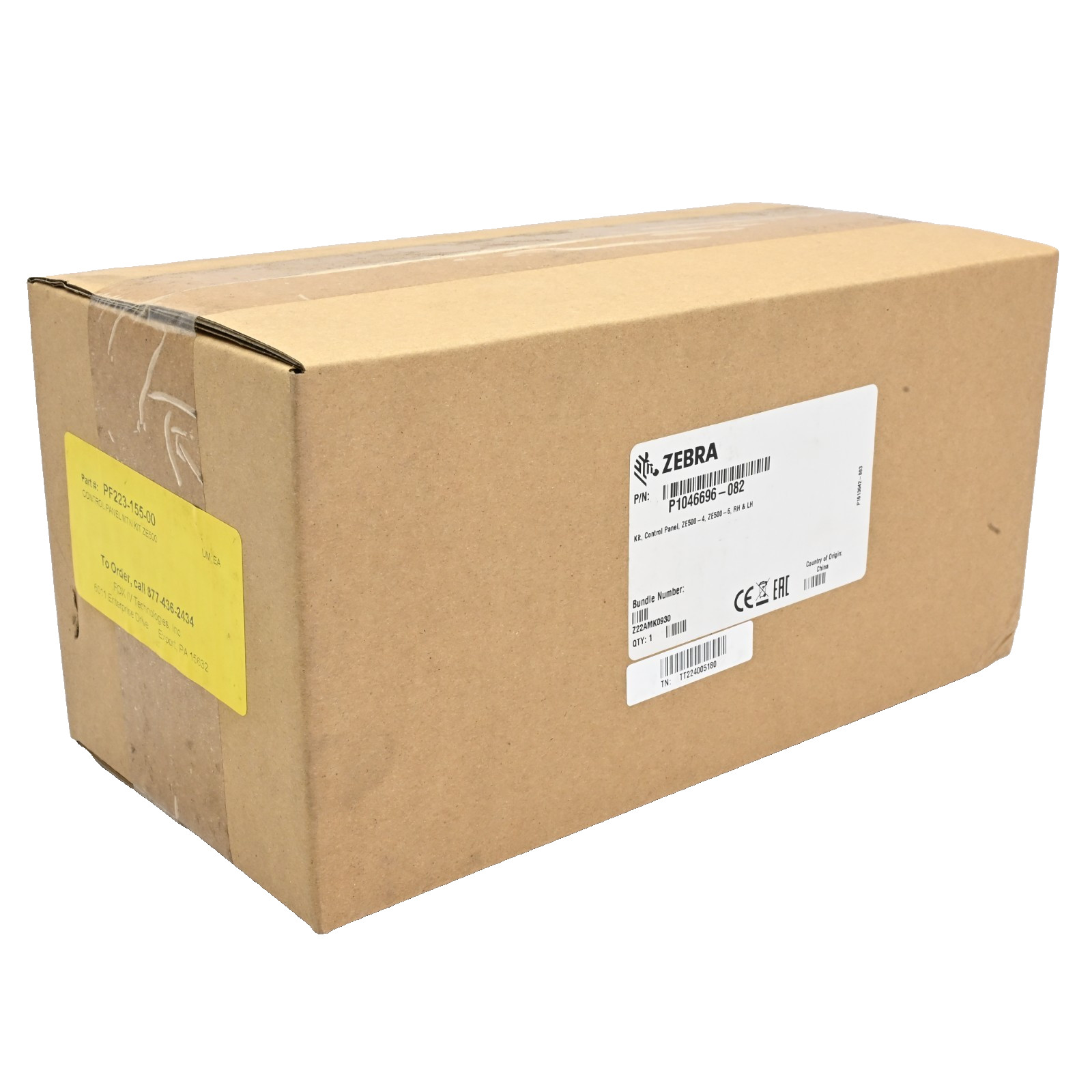 ZEBRA P1046696-082 Kit, Control Panel, ZE500-4, ZE500-6