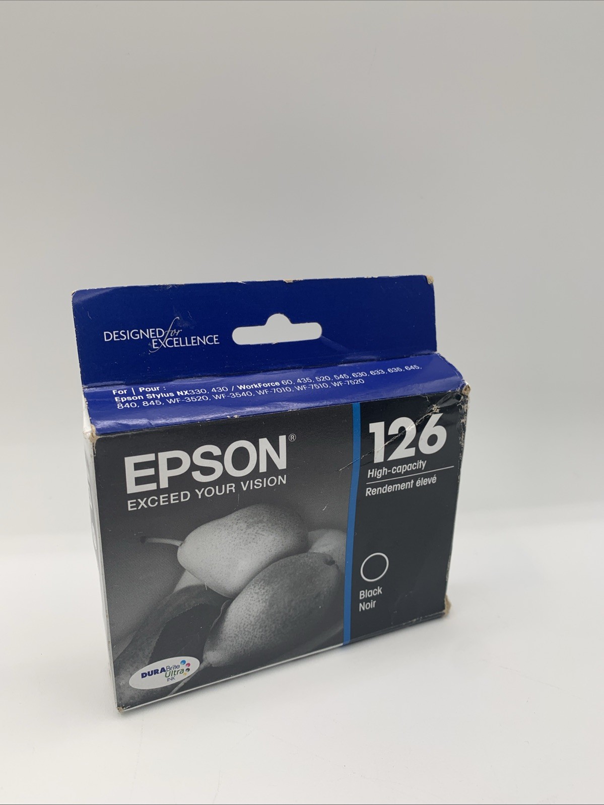 EPSON - 126 High Capacity Black Ink Cartridge (T126120) - 11/23 Made In U.S.A