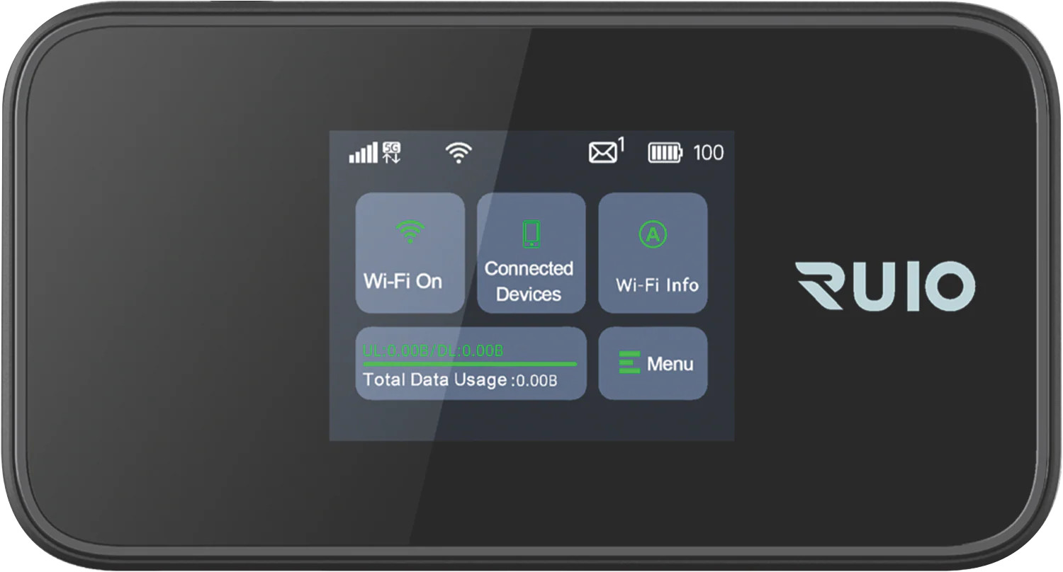 Portable Wifi 5G NanoSimcard_Unlocked_RUIO MiFi M23 PRO 5G_Powerbank 5000mAhUSBC