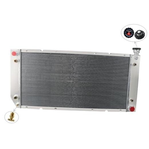 3 Row Aluminum Radiator Compatible with 1988-2000 Chevy C/K 1500 2500 3500 GMC