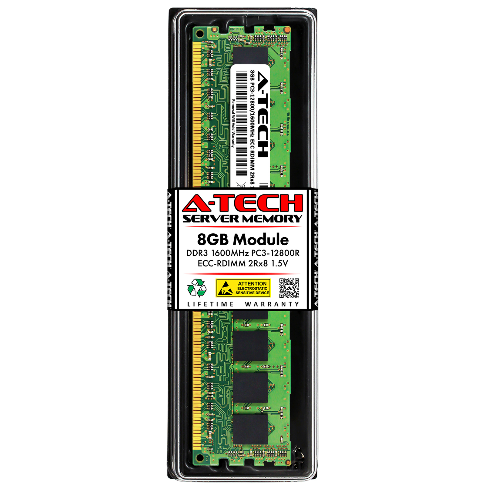 8GB DDR3 PC3-12800R RDIMM (Replacement for IBM-Lenovo 00D4995) Server Memory RAM