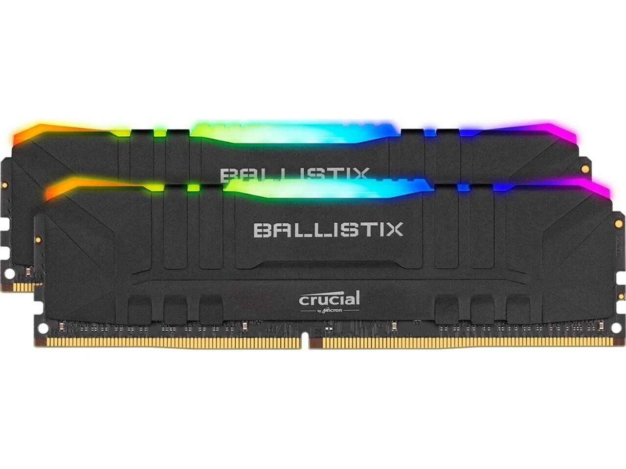 Crucial Ballistix 16GB(8Gx2)3200 DRAM RGB Desktop Gaming Memory BL2K8G32C16U4BL