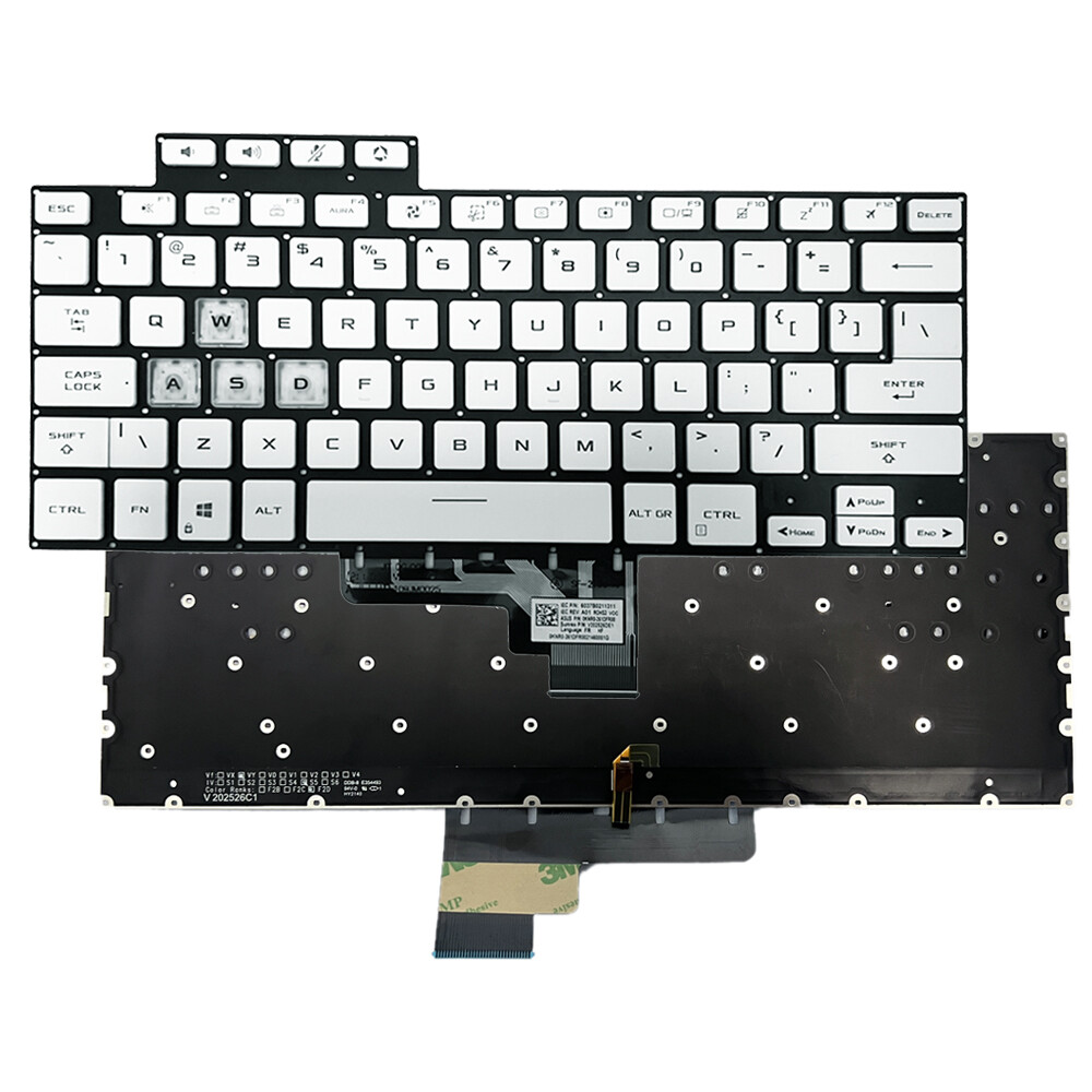 White Backlit keyboard FITS ASUS TUF Air FX516PR FX516PM FA516 0KNR0-261DFR00