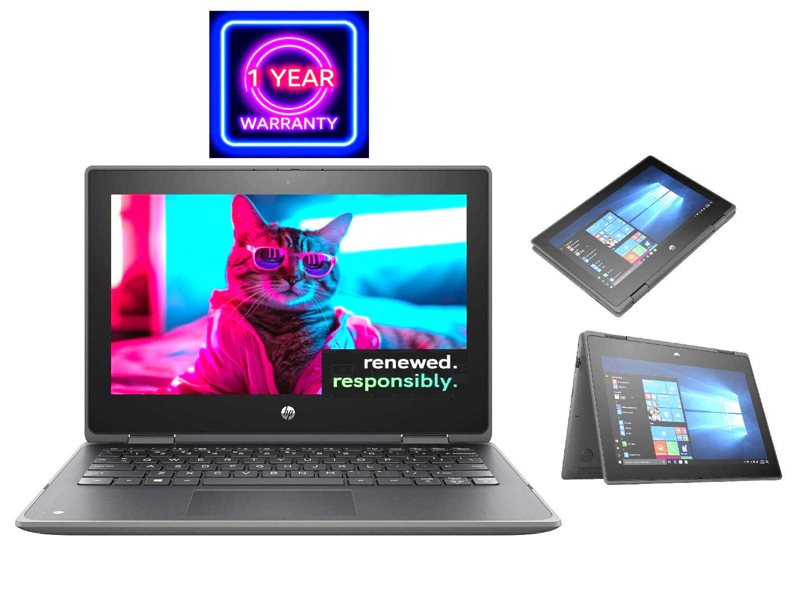 11.6" TouchScreen HP ProBook Laptop PC: Intel i3-10th Gen 4GB RAM - 128GB SSD
