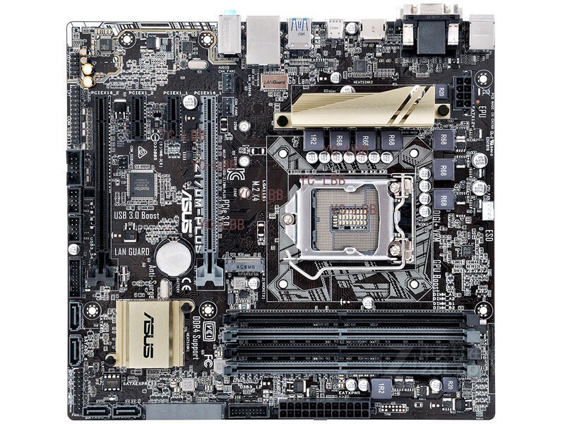 For ASUS Z170M-PLUS motherboard LGA1151 DDR4 64G VGA+HDMI+DVI M-ATX Tested ok
