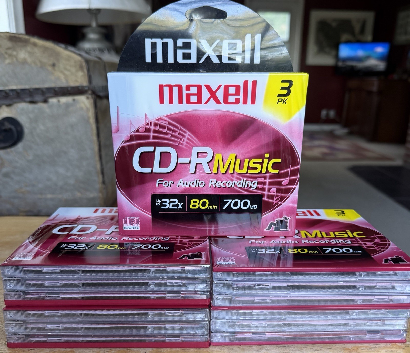 MAXWELL LOT OF FIVE Sealed Packs Of CD-R Music Audio Recording 700mb VTG
