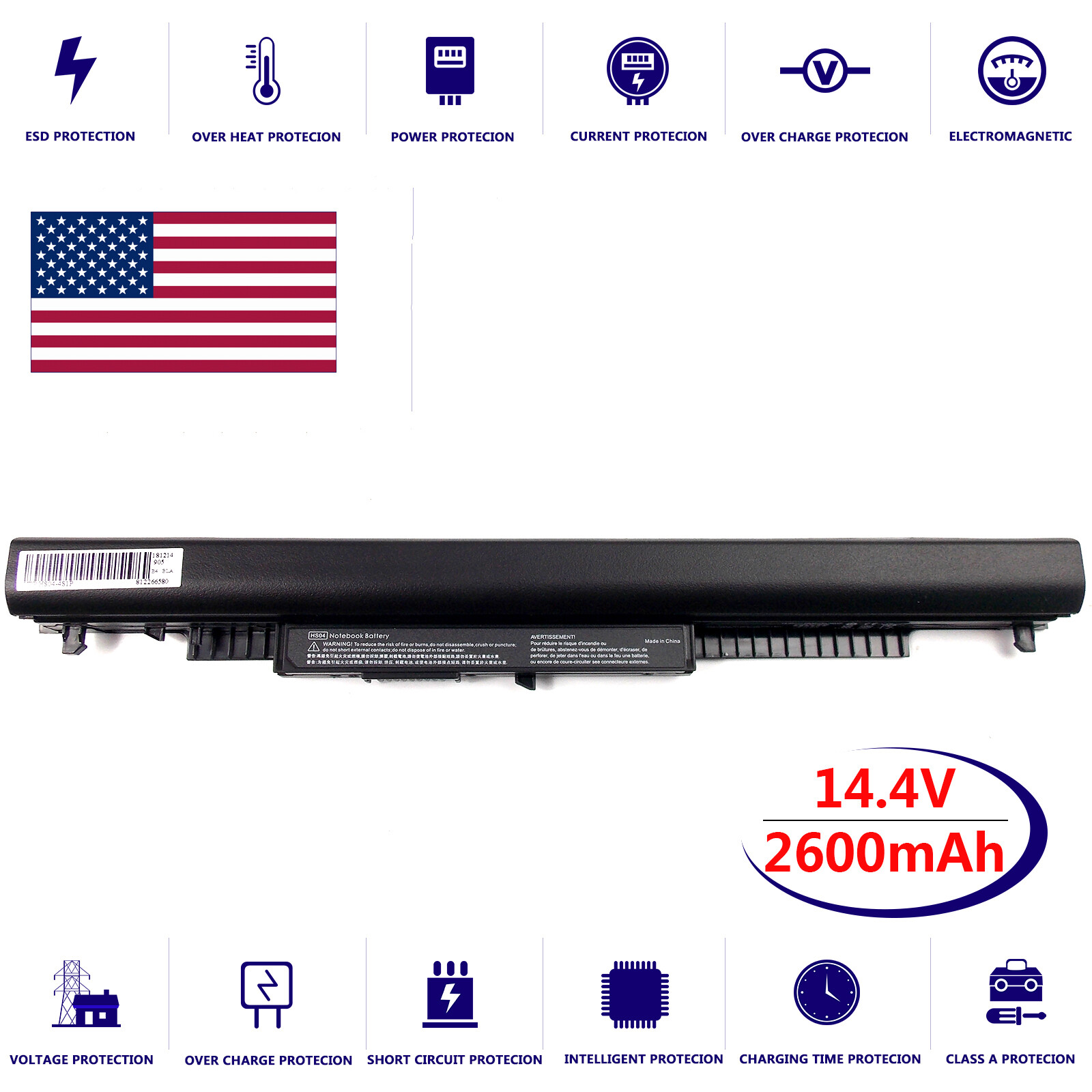 Laptop Battery for HP 17-X009DS 17-X028DS 17-X027DS 17-X027CL 17-X009CY 250 G4