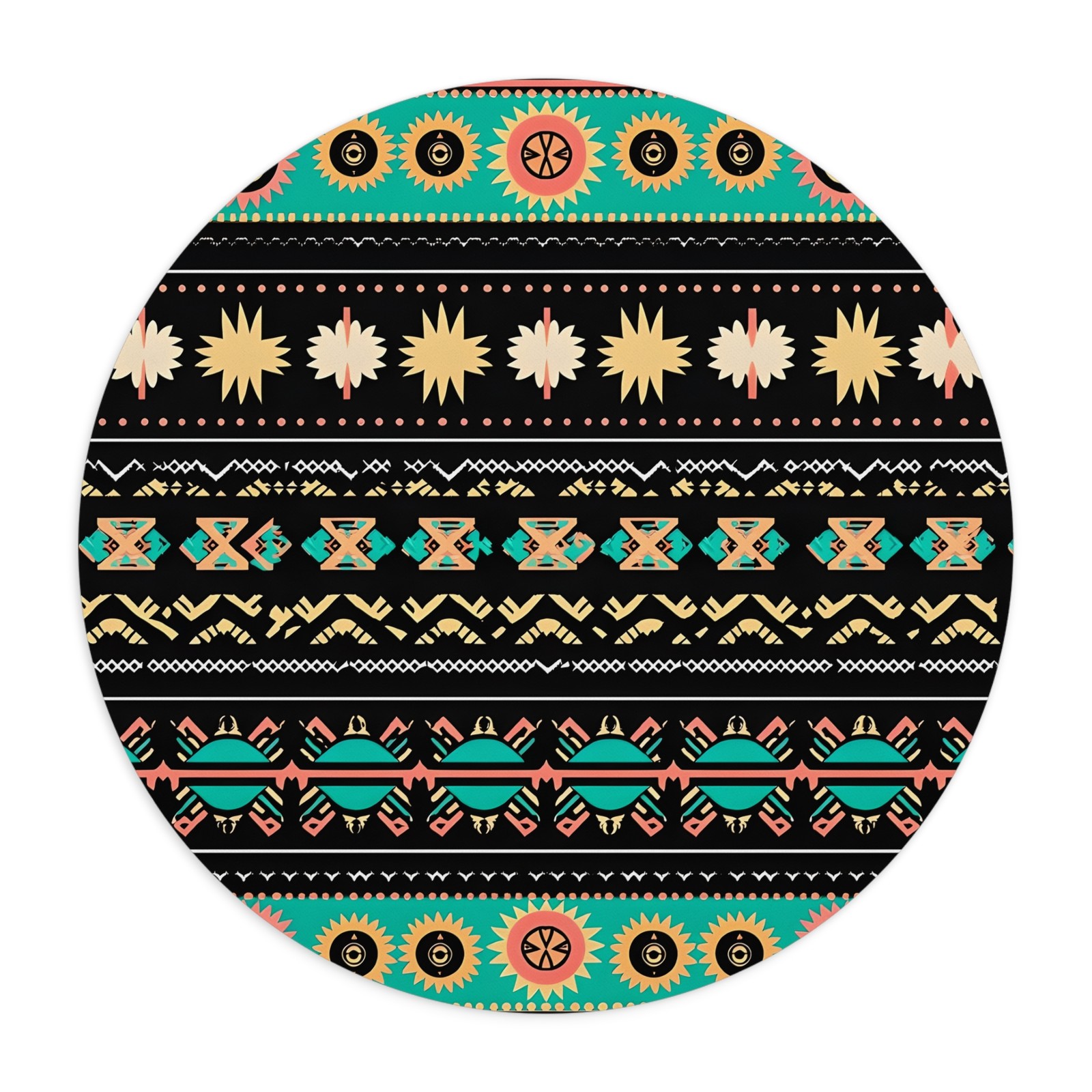 Southwestern Aztec Pattern Mouse Pad | Tribal Geometric Desk Mat