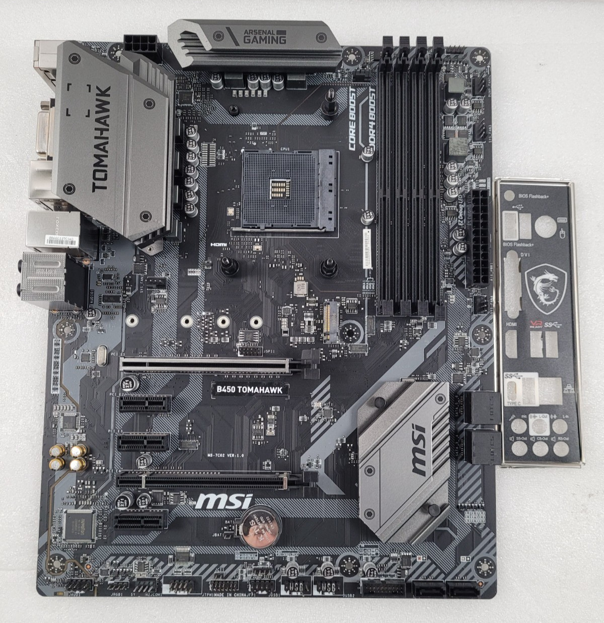 MSI B450 Tomahawk AM4 DDR4 ATX Motherboard