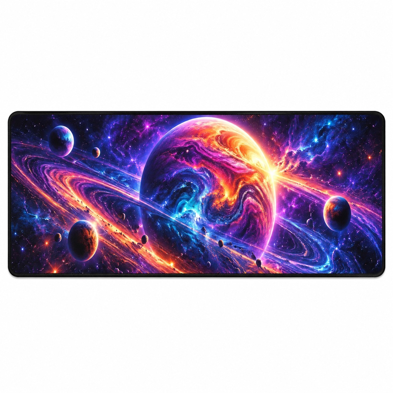 Colorful Cosmic Planet Extended Mouse Pad Desk Mat 90x40 80x30