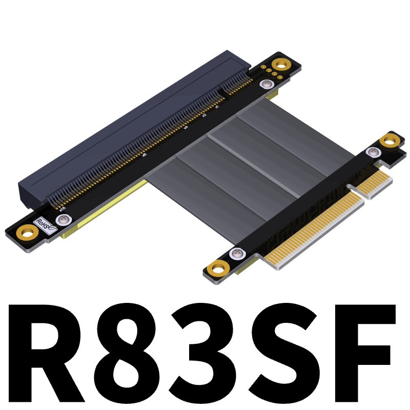 ADT PCIe 3.0x8 to x16 Riser Cable GPU Extension Adapter RTX3060 Graphics Card