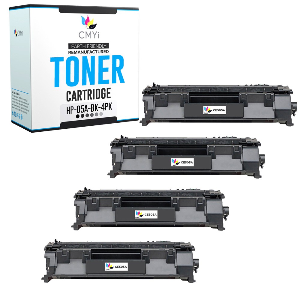 4-Pack CMYi Replacement 05A Printer Toner Cartridge for HP LaserJet P2035n P2055