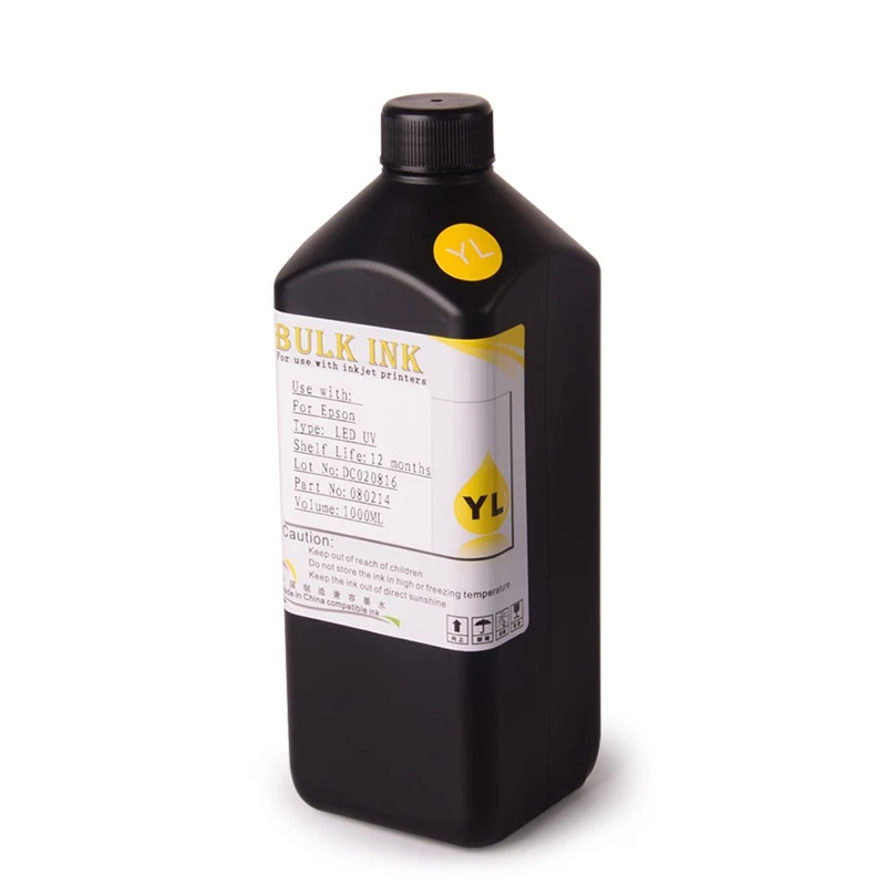 New LED UV Inkjet Ink for Epson DX5 DX7 TX800 UV Flatbed Printer